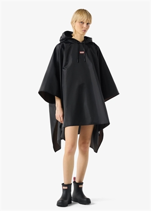 Packable poncho Black Hunter